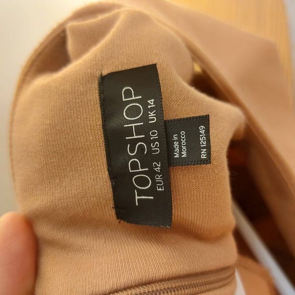 Topshop Jersey Knit Dress Size 10 - Picture 5 of 6